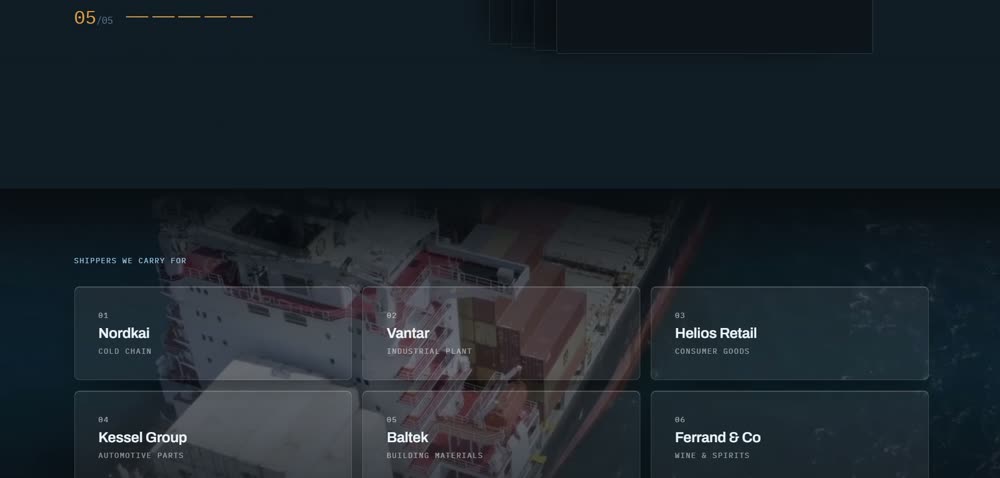 Fathom — services section on the deck ground