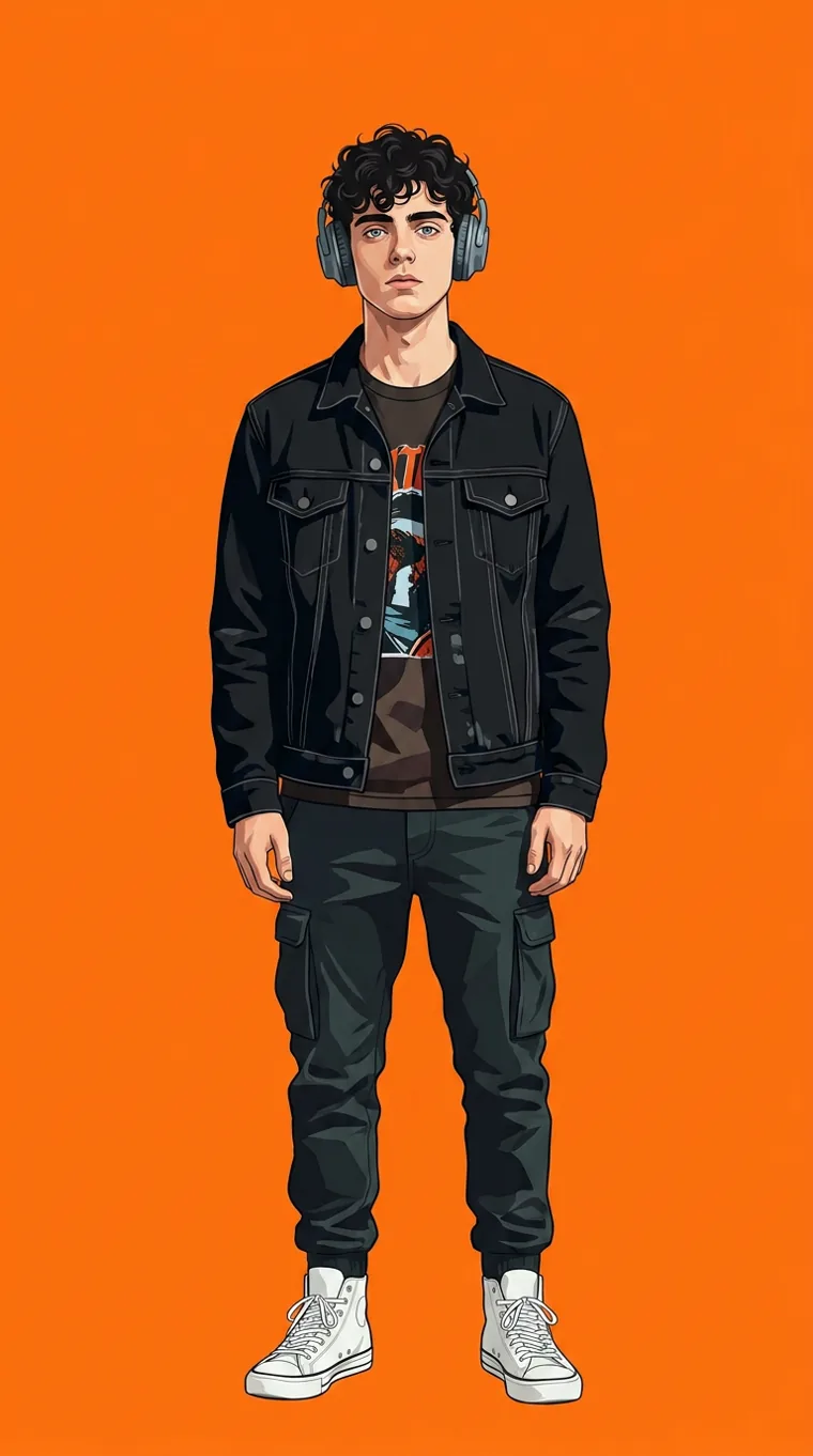 Lookbook — Night Trucker with Prism Tee
